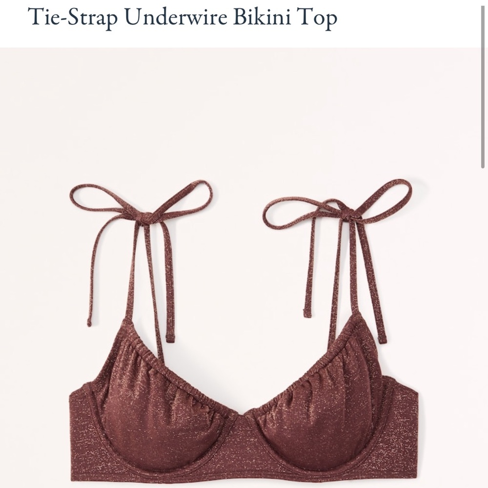 Abercrombie tie strap underwire bikini top